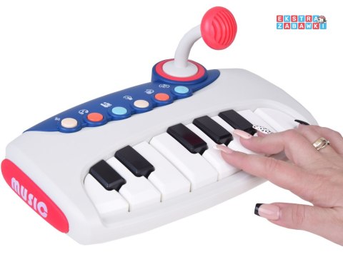 [ZA5447] Interaktywne muzyczne organki pianinko z mikrofonem dla dzieci
