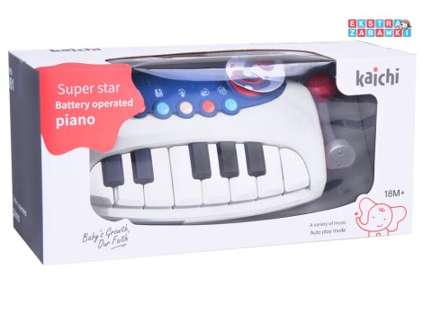 [ZA5447] Interaktywne muzyczne organki pianinko z mikrofonem dla dzieci