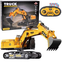 Koparka model do składania zestaw 133ele + pilot RC sterowana STEAM RC0695