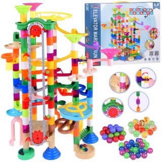 [ZA5360] Marble kolorowy mega tor kulkowy Kulodrom na baterie 236 elementów