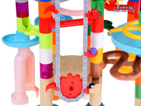 [ZA5360] Marble kolorowy mega tor kulkowy Kulodrom na baterie 236 elementów