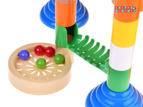 [ZA5360] Marble kolorowy mega tor kulkowy Kulodrom na baterie 236 elementów
