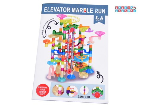 [ZA5360] Marble kolorowy mega tor kulkowy Kulodrom na baterie 236 elementów