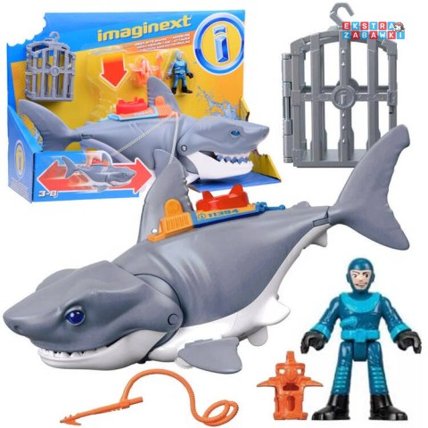 [ZA5438] Mattel Imaginext Mega mechaniczny rekin atak rekina ruchoma paszcza