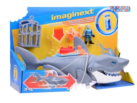 [ZA5438] Mattel Imaginext Mega mechaniczny rekin atak rekina ruchoma paszcza