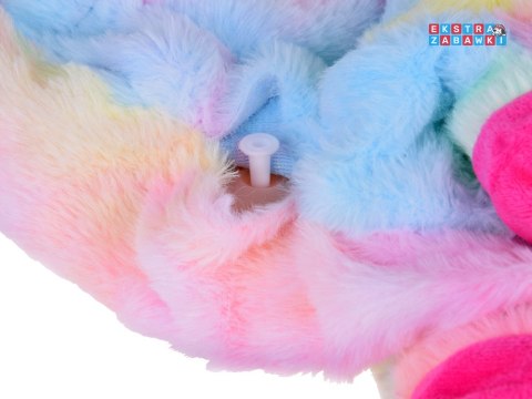 [ZA5444] Pompowany konik kucyk skoczek tęczowy jednorożec pluszowy pompka