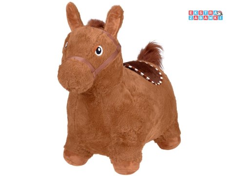 [ZA5443 CB] Pompowany konik skoczek pluszowy do skakania dla dziecka pompka