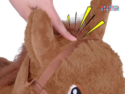 [ZA5443 CB] Pompowany konik skoczek pluszowy do skakania dla dziecka pompka