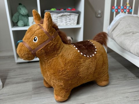 [ZA5443 CB] Pompowany konik skoczek pluszowy do skakania dla dziecka pompka