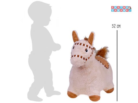 [ZA5443 JB] Pompowany konik skoczek pluszowy do skakania dla dziecka pompka