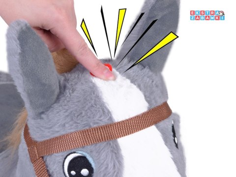 [ZA5443 SZ] Pompowany konik skoczek pluszowy do skakania dla dziecka pompka