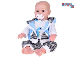 [ZA5357] Realistyczna lalka chłopiec 50cm uroczy bobas gaworzy śmieje sie