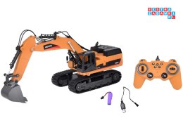 Solidna Koparka na gąsienicach efekt Dym Dźwięk Światło LED + Pilot RC0698