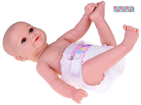 [ZA5358] Urocza miękka lalka chłopiec 45cm jak żywa ubrana kombinezon panda