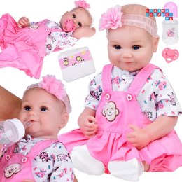 [ZA5359] Urocza miękka lalka bobas 50 cm jak żywa pieluszka butelka