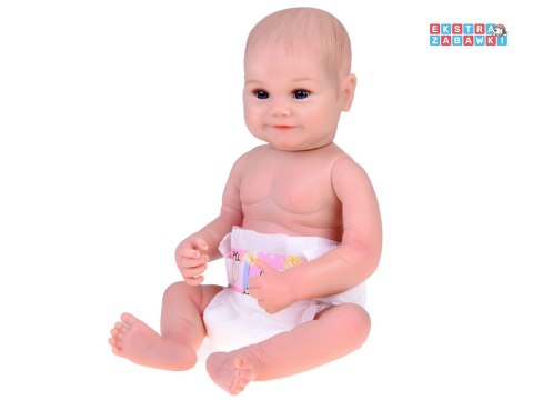 [ZA5359] Urocza miękka lalka bobas 50 cm jak żywa pieluszka butelka