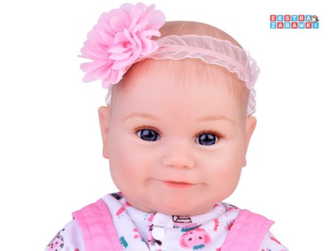 [ZA5359] Urocza miękka lalka bobas 50 cm jak żywa pieluszka butelka