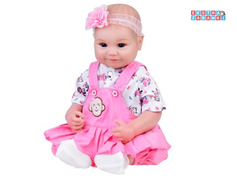 [ZA5359] Urocza miękka lalka bobas 50 cm jak żywa pieluszka butelka