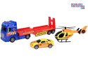 Zestaw Ratunkowy Ciężarówka Helikopter Auto efekt Dźwięk Światło ZA5409
