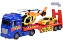 Zestaw Ratunkowy Ciężarówka Helikopter Auto efekt Dźwięk Światło ZA5409