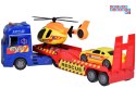 Zestaw Ratunkowy Ciężarówka Helikopter Auto efekt Dźwięk Światło ZA5409