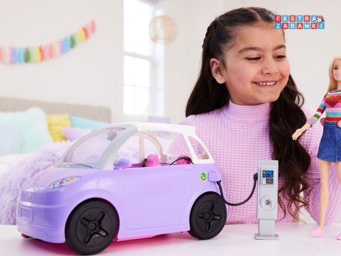 [ZA5527] Auto Cabrio dla lalek Barbie z elektryczna stacja ładowania