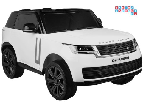 [PA0319] Range Rover 4x4 dwuosobowy na akumulator 4x45W 12V/14Ah z wyświetlaczem i pilotem - biały