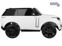 [PA0319] Range Rover 4x4 dwuosobowy na akumulator 4x45W 12V/14Ah z wyświetlaczem i pilotem - biały