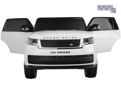 [PA0319] Range Rover 4x4 dwuosobowy na akumulator 4x45W 12V/14Ah z wyświetlaczem i pilotem - biały