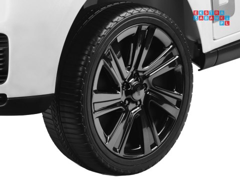 [PA0319] Range Rover 4x4 dwuosobowy na akumulator 4x45W 12V/14Ah z wyświetlaczem i pilotem - biały
