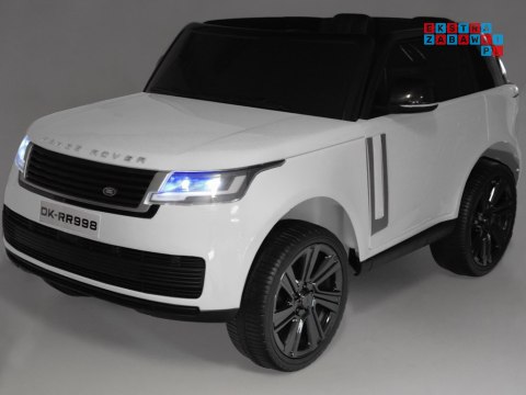 [PA0319] Range Rover 4x4 dwuosobowy na akumulator 4x45W 12V/14Ah z wyświetlaczem i pilotem - biały