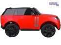 [PA0319] Range Rover 4x4 dwuosobowy na akumulator 4x45W 12V/14Ah z wyświetlaczem i pilotem - czerwony