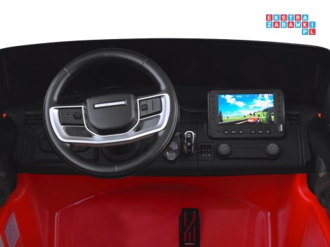 [PA0319] Range Rover 4x4 dwuosobowy na akumulator 4x45W 12V/14Ah z wyświetlaczem i pilotem - czerwony