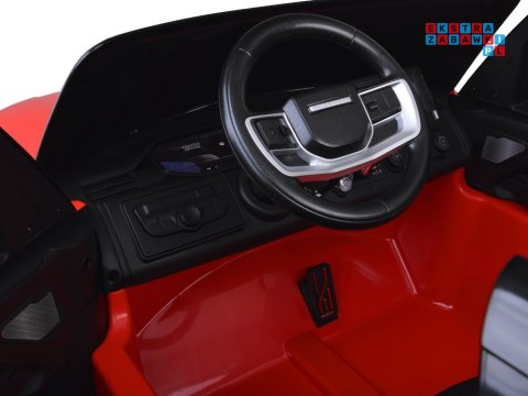 [PA0319] Range Rover 4x4 dwuosobowy na akumulator 4x45W 12V/14Ah z wyświetlaczem i pilotem - czerwony