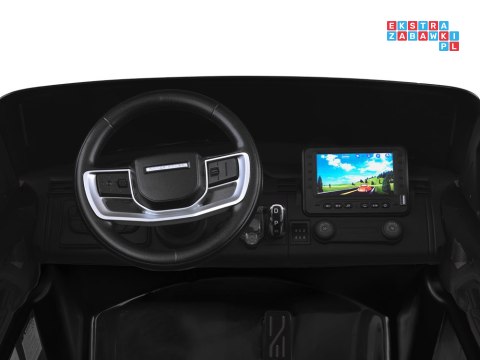 [PA0319] Range Rover 4x4 dwuosobowy na akumulator 4x45W 12V/14Ah z wyświetlaczem i pilotem - czarny