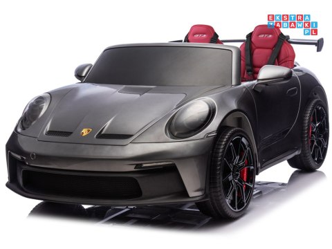 [PA0335] Porsche 911 GT3 dwuosobowe lakierowane na akumulator 2x180W 24V/10Ah z panelem dotykowym silniki bezszczotkowe - czarny