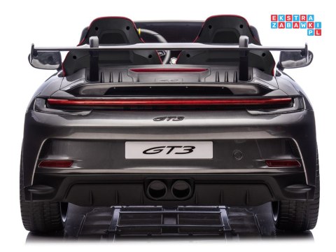 [PA0335] Porsche 911 GT3 dwuosobowe lakierowane na akumulator 2x180W 24V/10Ah z panelem dotykowym silniki bezszczotkowe - czarny