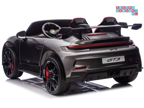 [PA0335] Porsche 911 GT3 dwuosobowe lakierowane na akumulator 2x180W 24V/10Ah z panelem dotykowym silniki bezszczotkowe - czarny