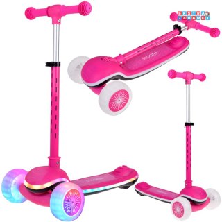 [SP0812 RO] Balansowa hulajnoga Scooter 3-kołowa kolorowe światełka i muzyka