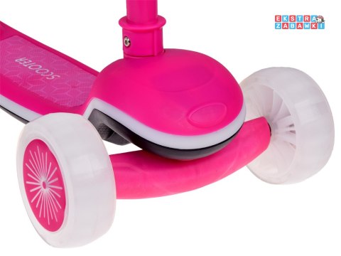 [SP0812 RO] Balansowa hulajnoga Scooter 3-kołowa kolorowe światełka i muzyka