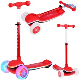 [SP0812 CZ] Balansowa hulajnoga Scooter 3-kołowa kolorowe światełka i muzyka