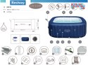 Bestway Lay-Z-Spa HAWAII hydromasaż wbudowana pompa WiFi aplikacja 6001H