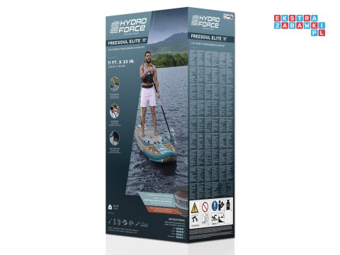 Bestway Zestaw Deska SUP z oparciem Hydro-Force 2w1 335cmx84cmx15cm 6532E