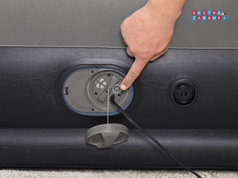 Bestway dmuchany Materac Tritech z wbudowaną pompką USB 152x203cm 671BU