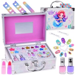 [ZA5586] Brokatowy kuferek piękności syrenka zestaw kosmetyków do makijażu