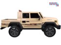 [PA0329] Duże auto Pickup dwuosobowe na akumulator 4x100W 24V/8Ah z paką - beżowy