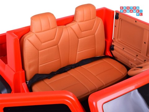 [PA0329] Duże auto Pickup dwuosobowe na akumulator 4x100W 24V/8Ah z paką - czerwony