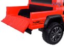 [PA0329] Duże auto Pickup dwuosobowe na akumulator 4x100W 24V/8Ah z paką - czerwony