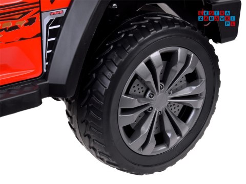 [PA0329] Duże auto Pickup dwuosobowe na akumulator 4x100W 24V/8Ah z paką - czerwony