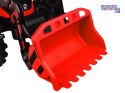[PA0320] Duży traktor z przyczepą i łyżką na akumulator 2x200W 24V/7Ah Bluetooth wolny start - czerwony